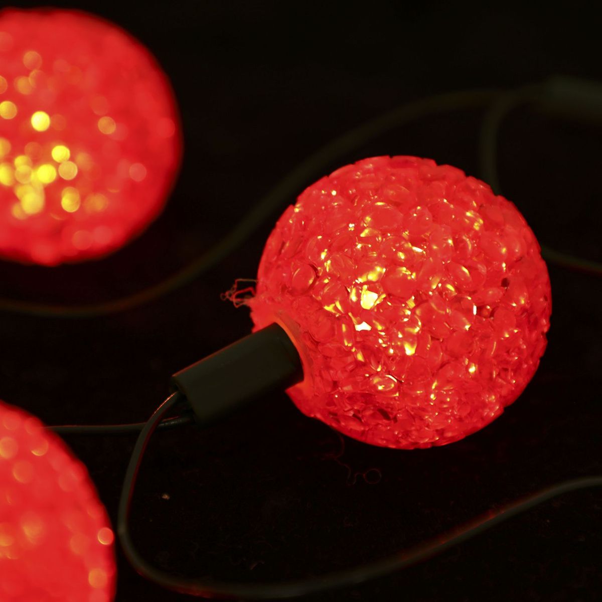 MICA - Luces para Árbol 20 Esferas Rojo