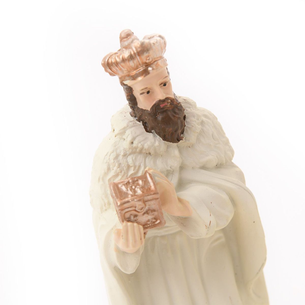 MICA - Pesebre 11piezas Blanco Y Dorado