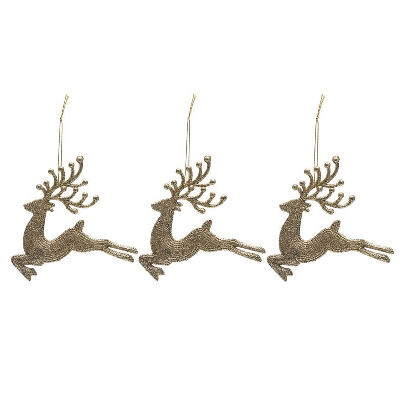 MICA - Set3 Colgante Navideño Renos Gold