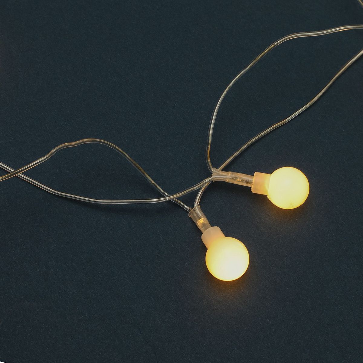 MICA - Luces para Árbol Led 50 Esferas Blancas