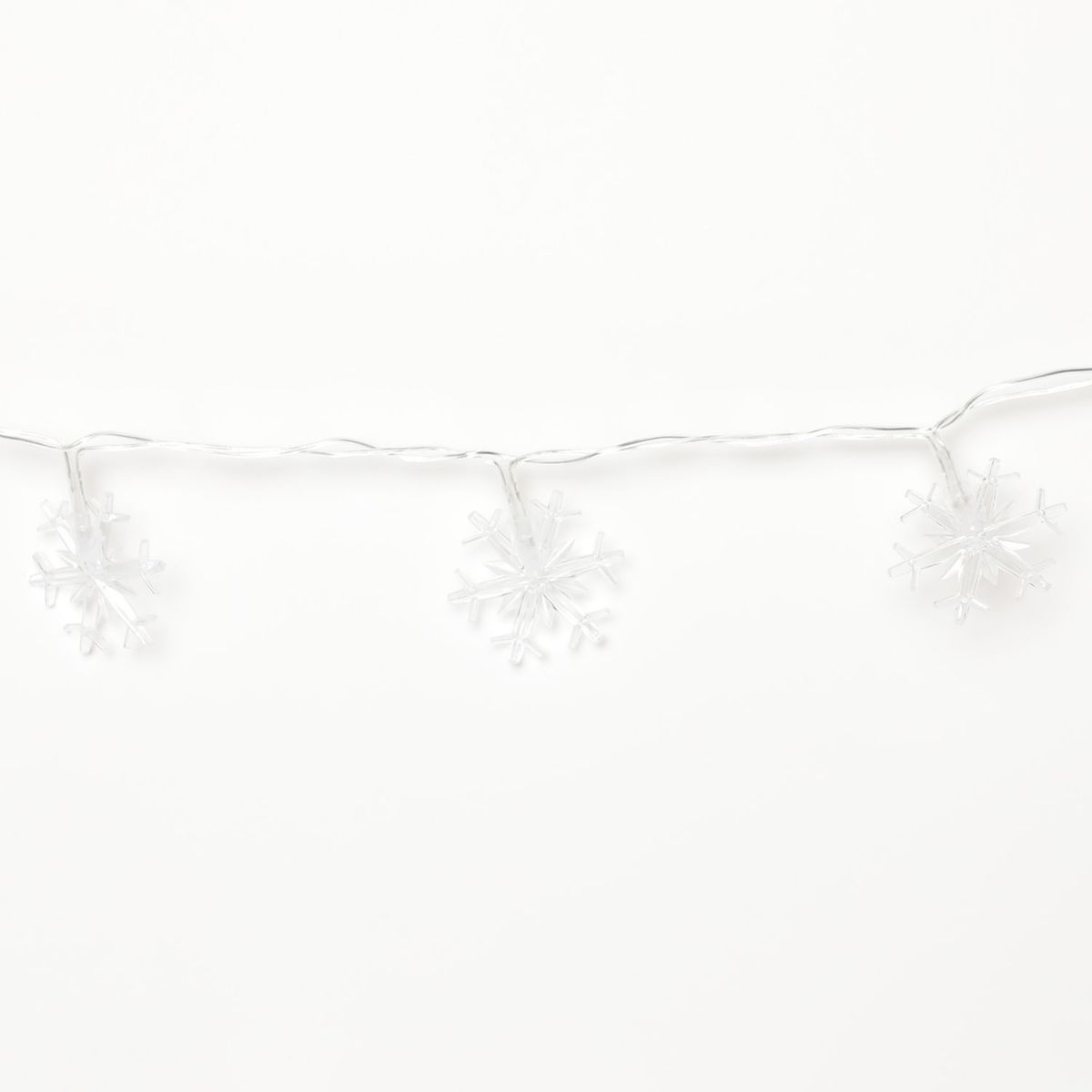 MICA - Luces para Árbol 35 Led Copos De Nieve Blanco Calido