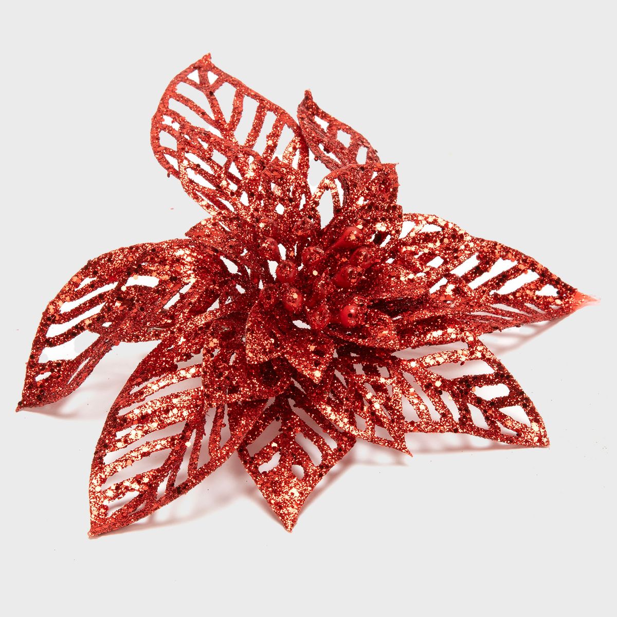 MICA - Hoja Poinsettia Cal Red 18Cm