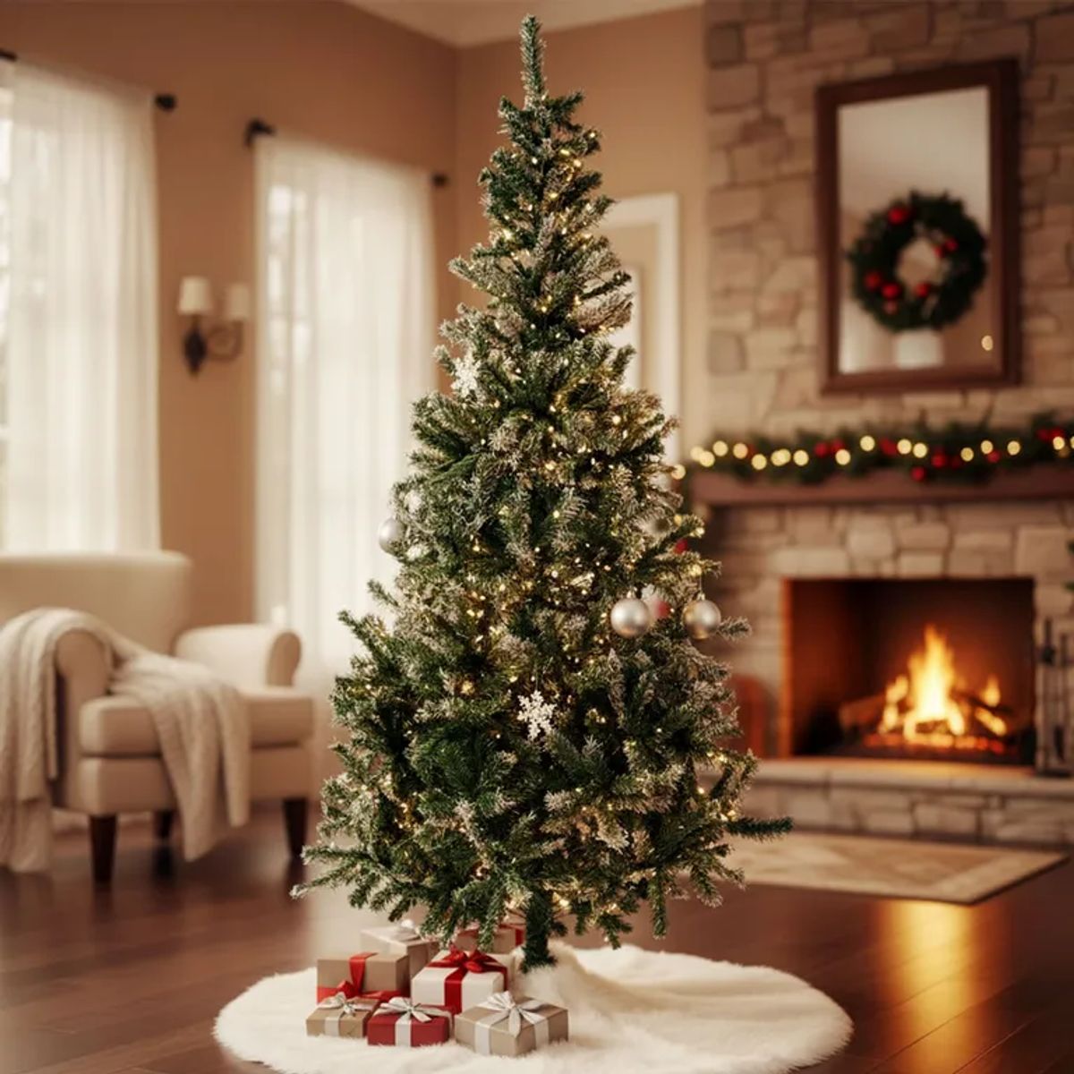  - Árbol de Navidad Dany Snow 2.10m 813 Ramas