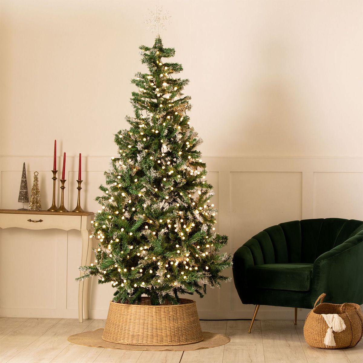  - Árbol de Navidad Dany Snow 2.10m 813 Ramas
