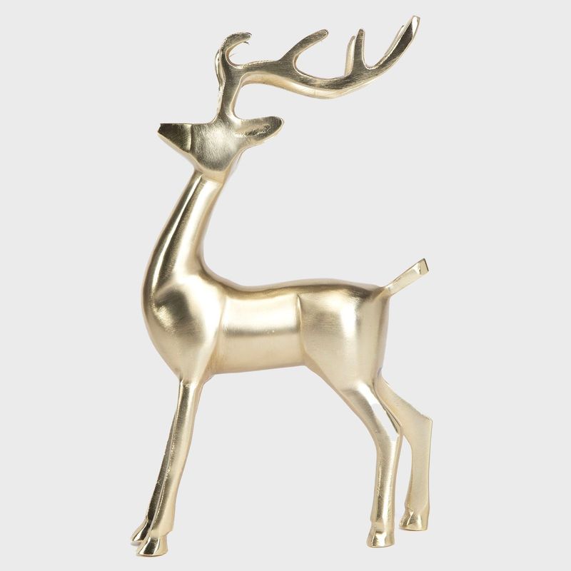 MICA - Adorno Navideño Deer Gold 34Cm