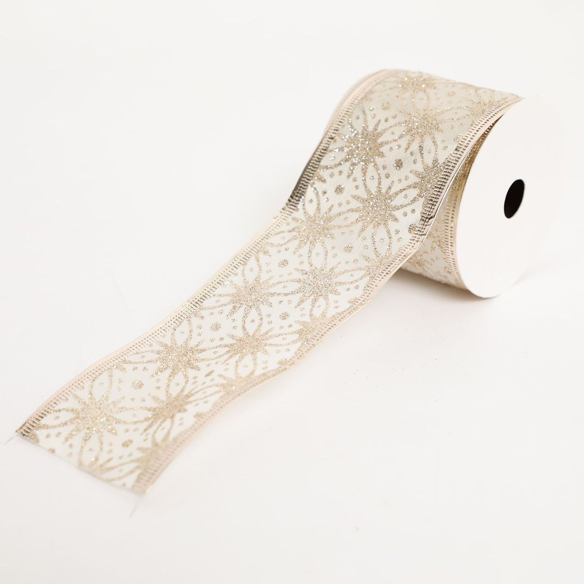 MICA - Cinta Bco Y Gold 6Cm