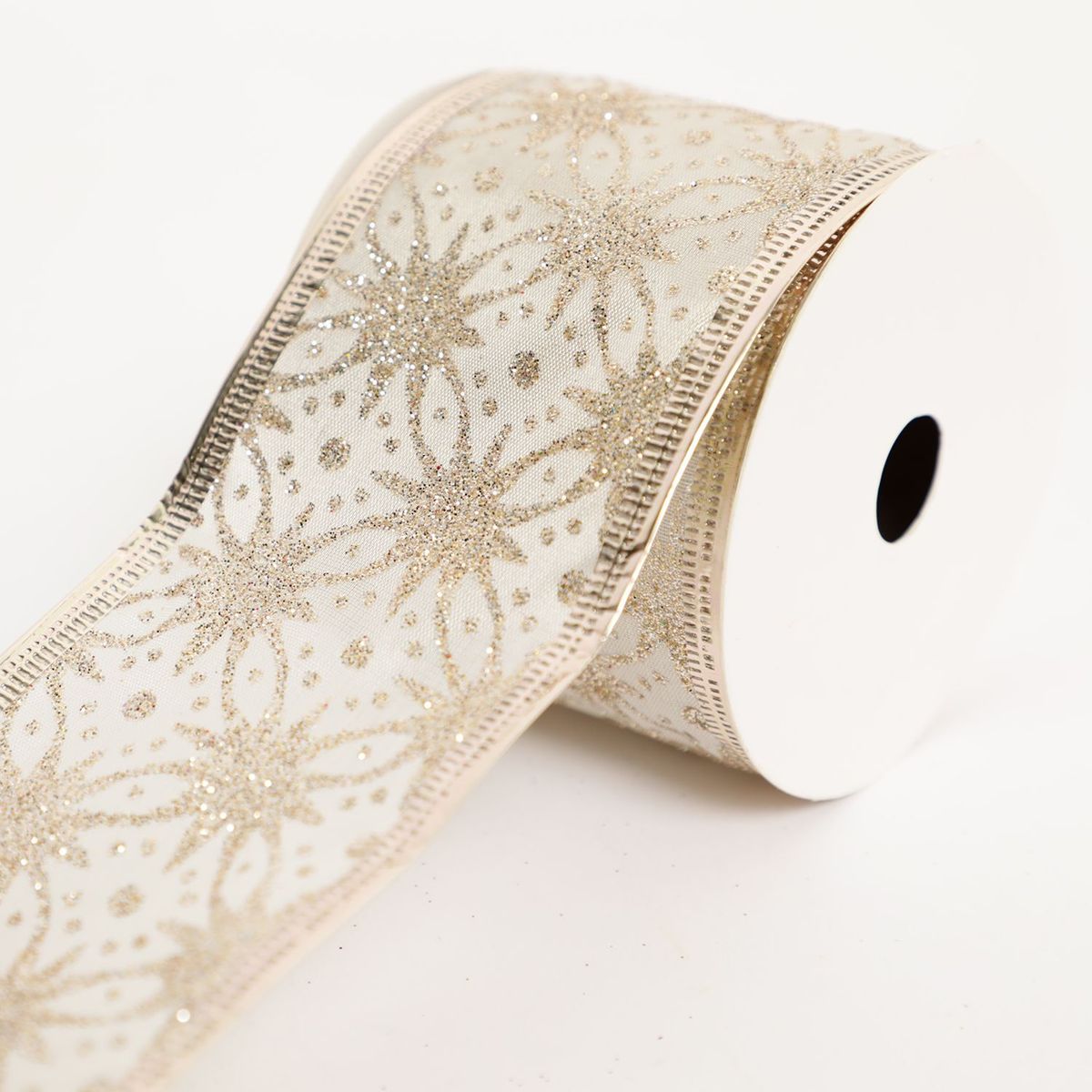 MICA - Cinta Bco Y Gold 6Cm