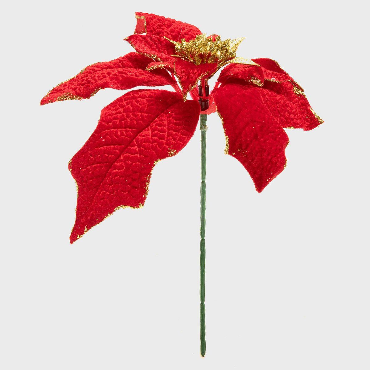 MICA - Hoja Poinsettia Red 23Cm