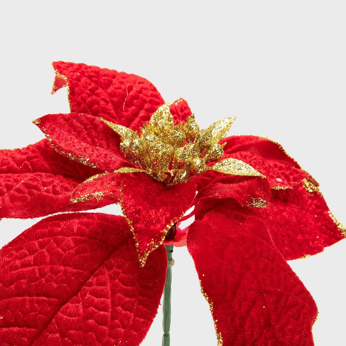 MICA - Hoja Poinsettia Red 23Cm