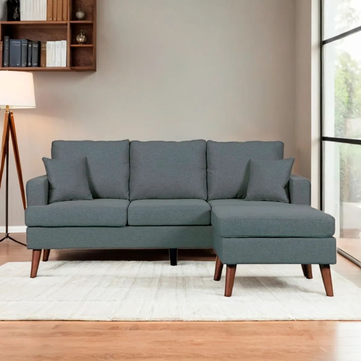 MICA - Seccional Houdini 4 Cuerpos Intercambiable con Cojines y Puerto USB