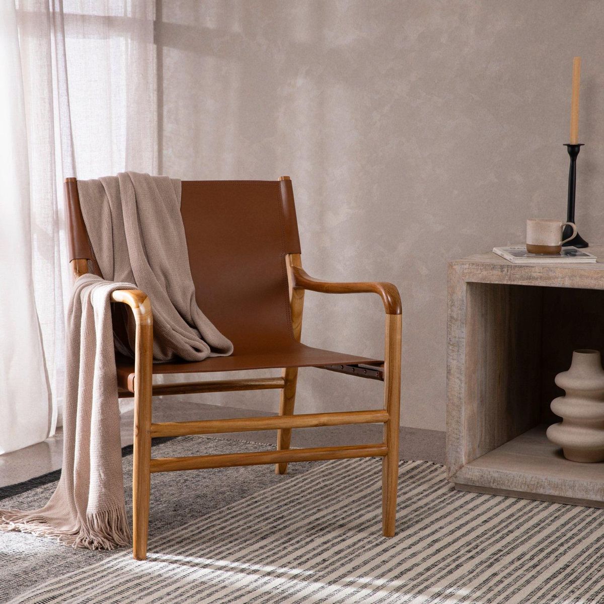 BASEMENT HOME - Butaca Henry De Cuero 1 Cuerpo