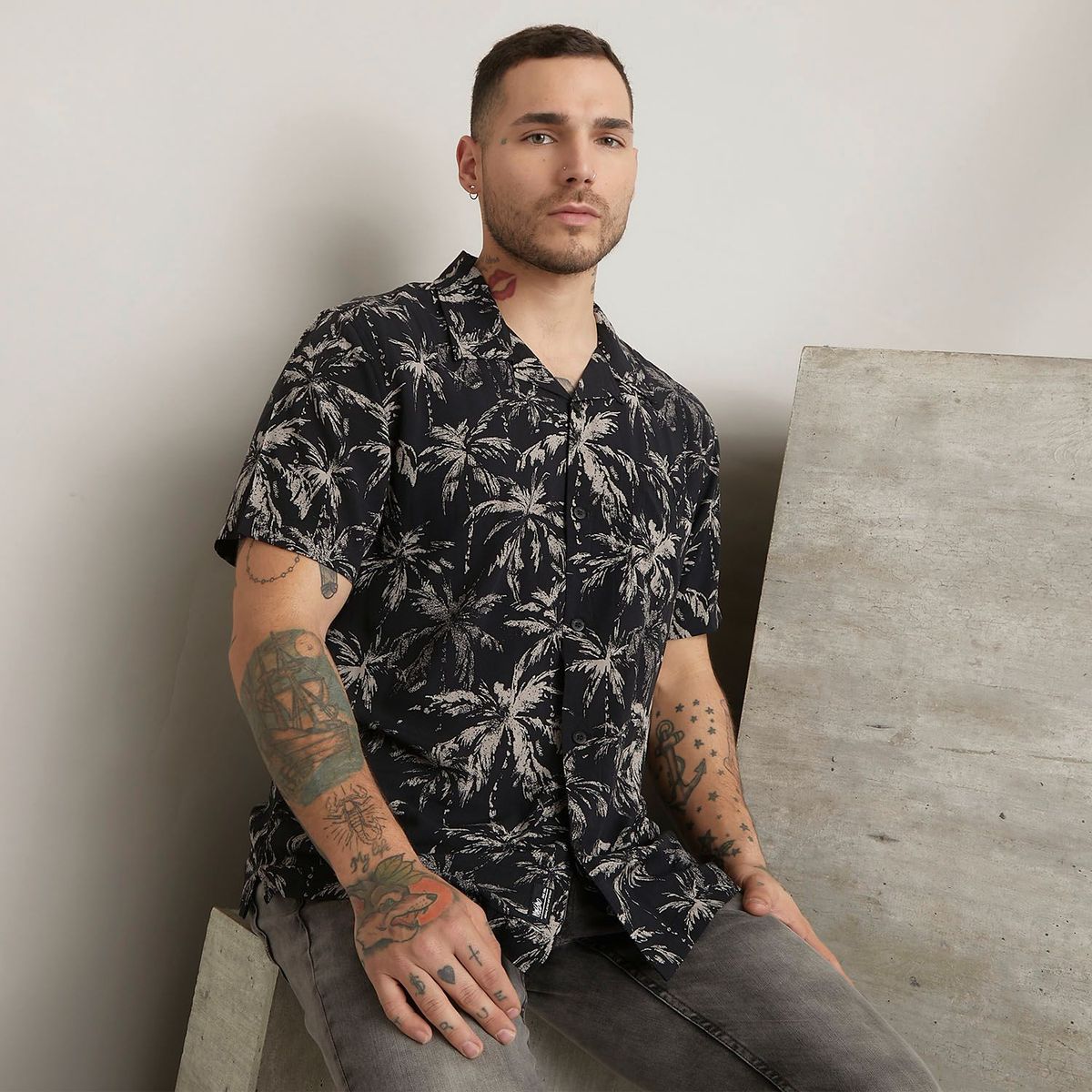 MOSSIMO - Camisa Manga Corta Hombre Mossimo