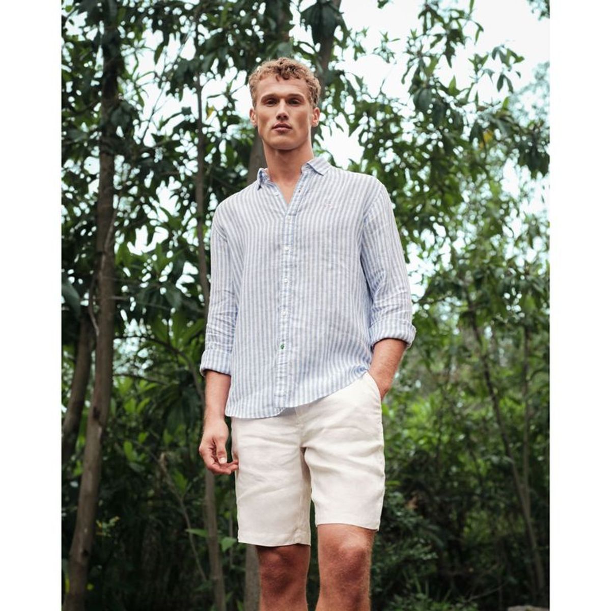 LA MARTINA - Camisa Lino Hombre La Martina