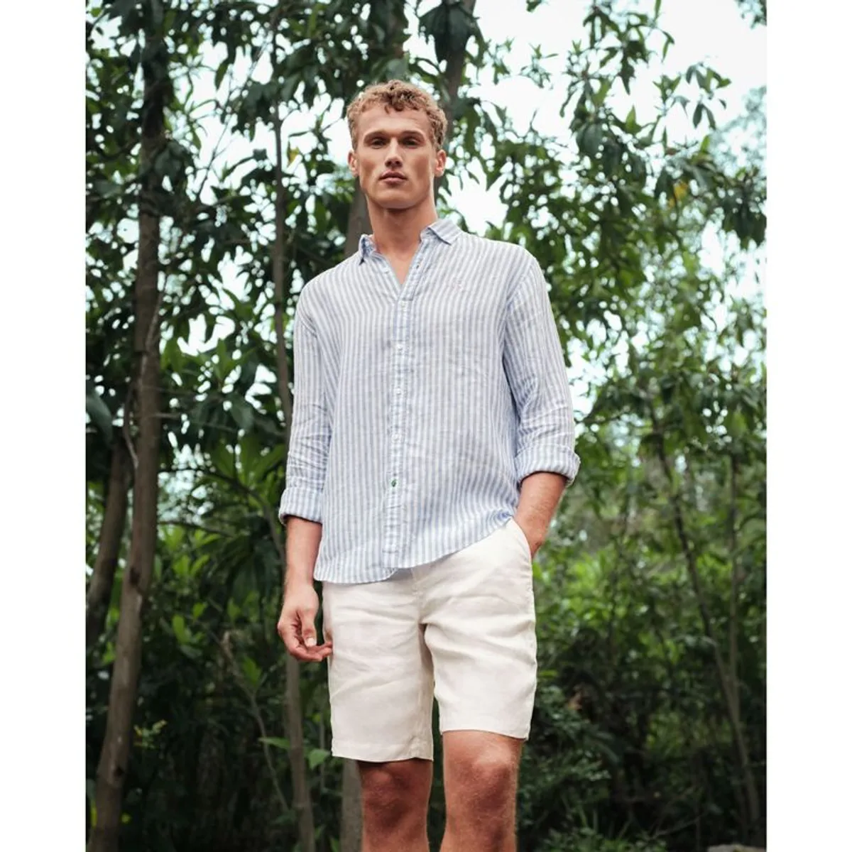 LA MARTINA - Camisa Lino Hombre La Martina