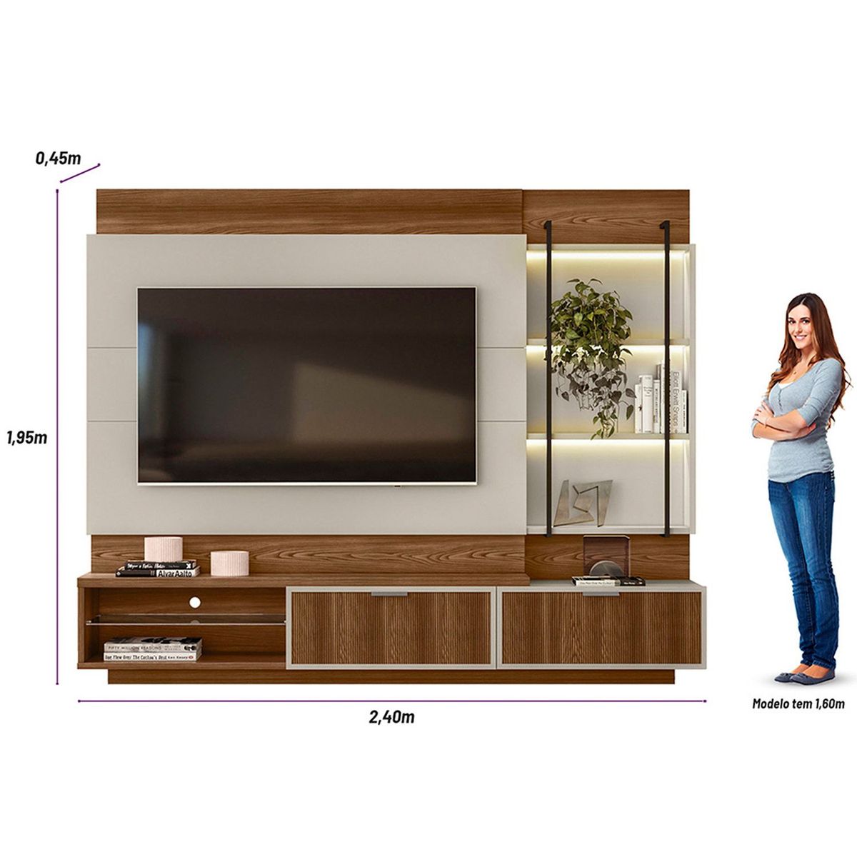 BASEMENT HOME - Centro de TV Maceio 70"