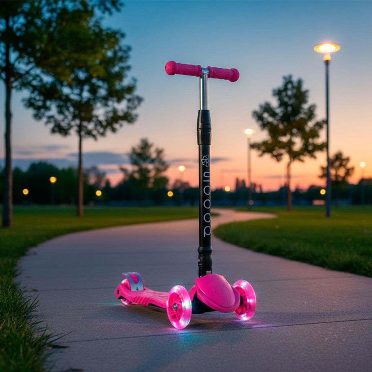 SCOOP - Scooter 3 Ruedas Plegable Con Luces Scoop