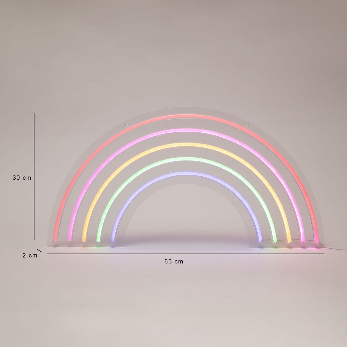 MICA - Letrero Neón Arcoiris 64Cm