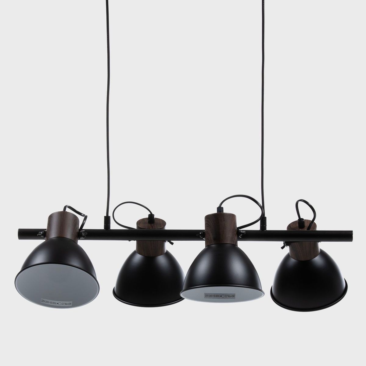 BASEMENT HOME - Lámpara Colgante Idustrial Barra Focos