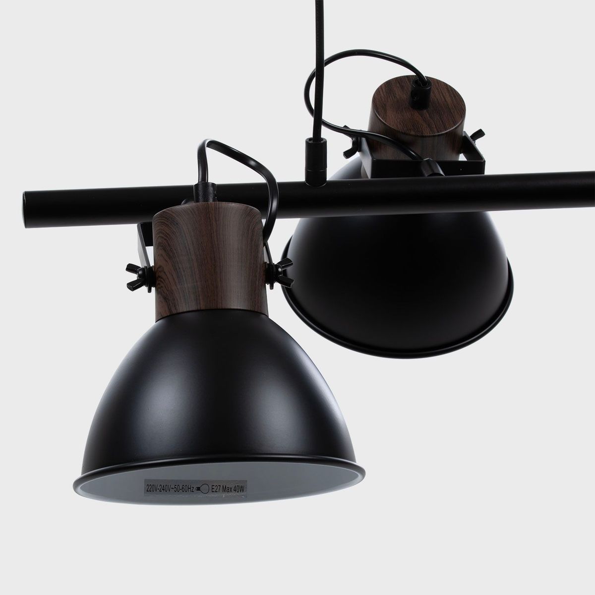 BASEMENT HOME - Lámpara Colgante Idustrial Barra Focos