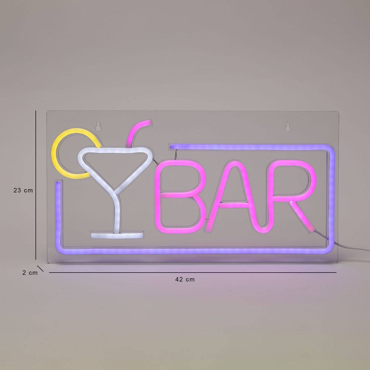 MICA - Letrero Neón Bar 42Cm