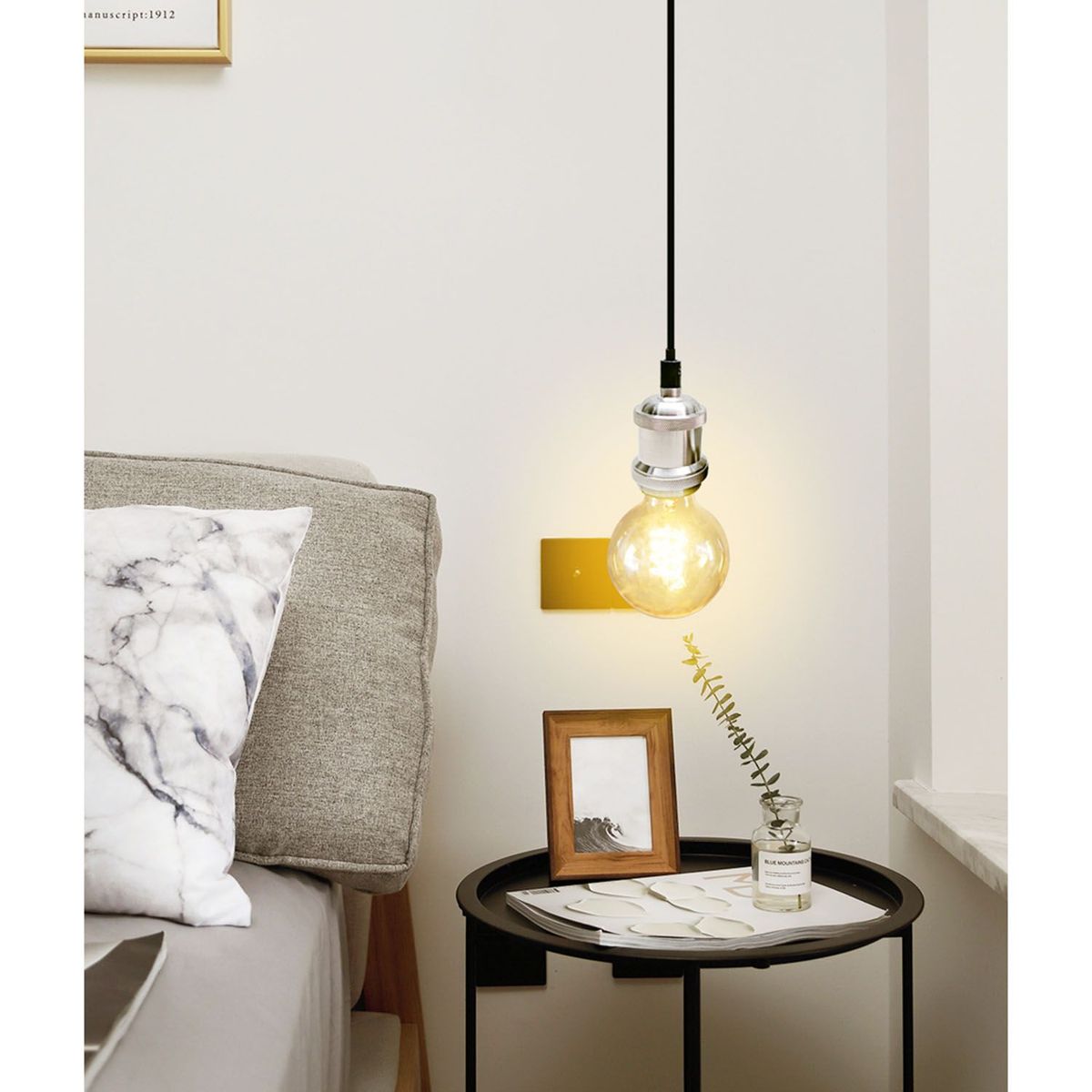 BASEMENT HOME - Lámpara Colgante Soquete 6Cm Plateada