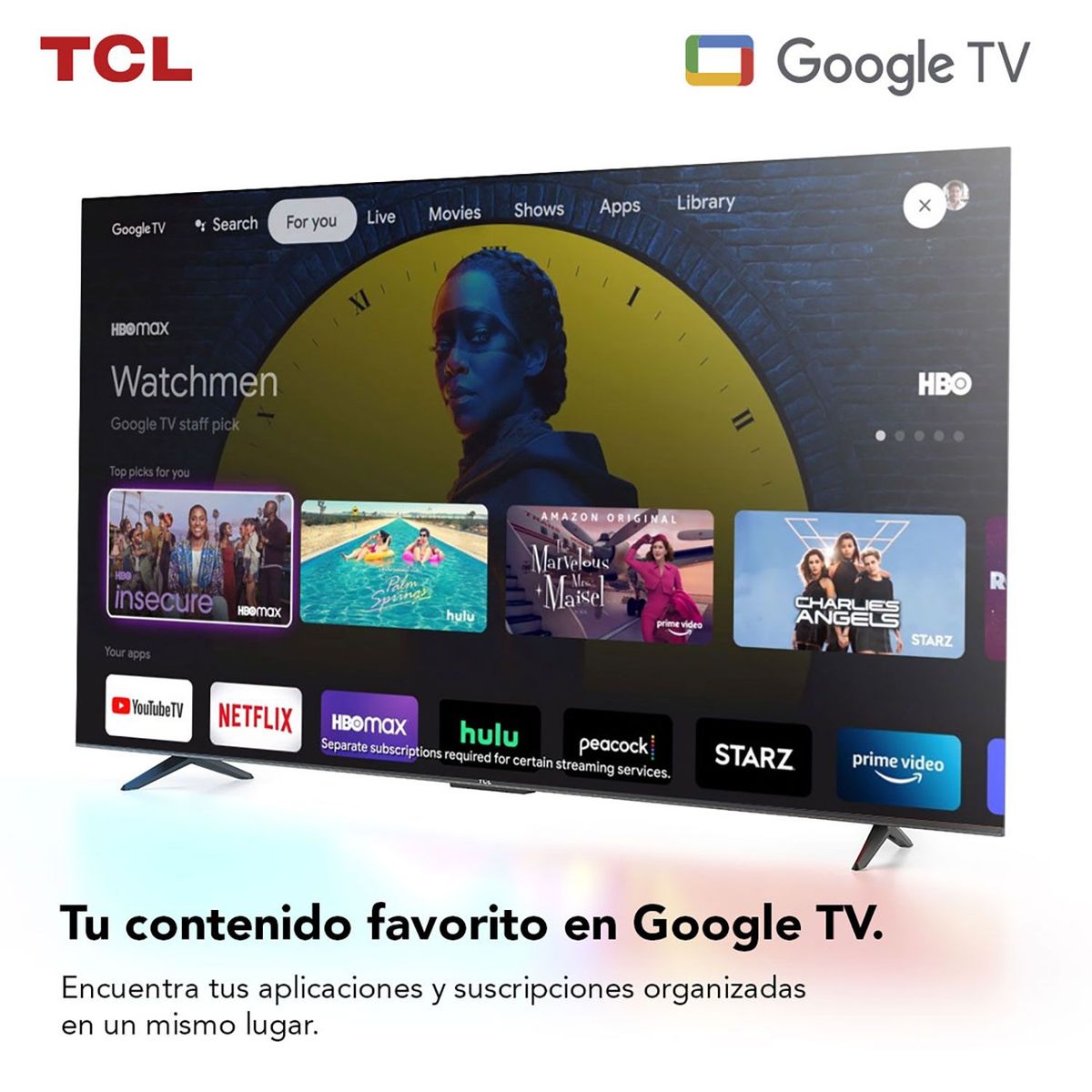 TCL - Televisor Tcl Google Tv 50" 4k Uhd 50p635