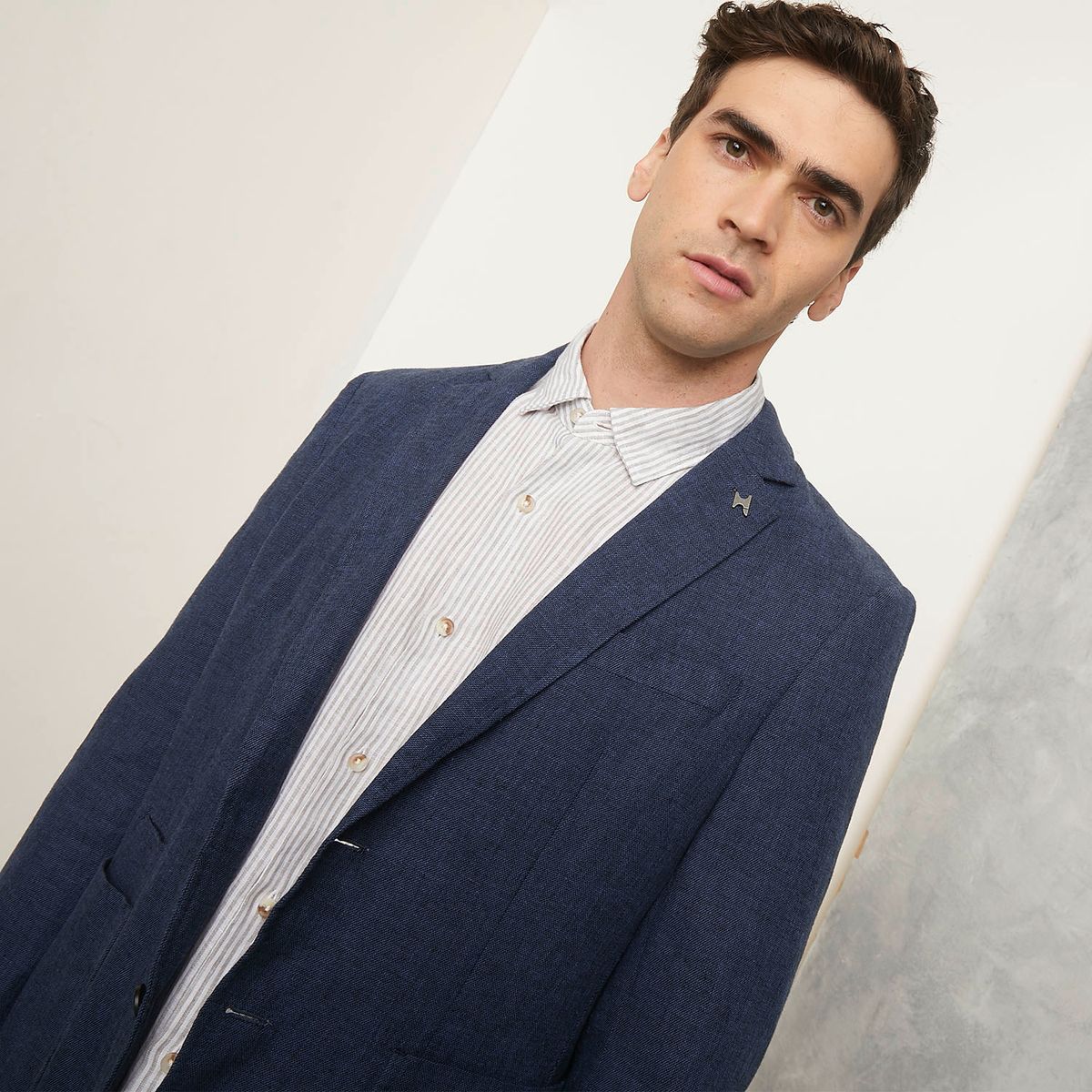 WOLF&HANK - Blazer 100% Lino Hombre Wolf&Hank