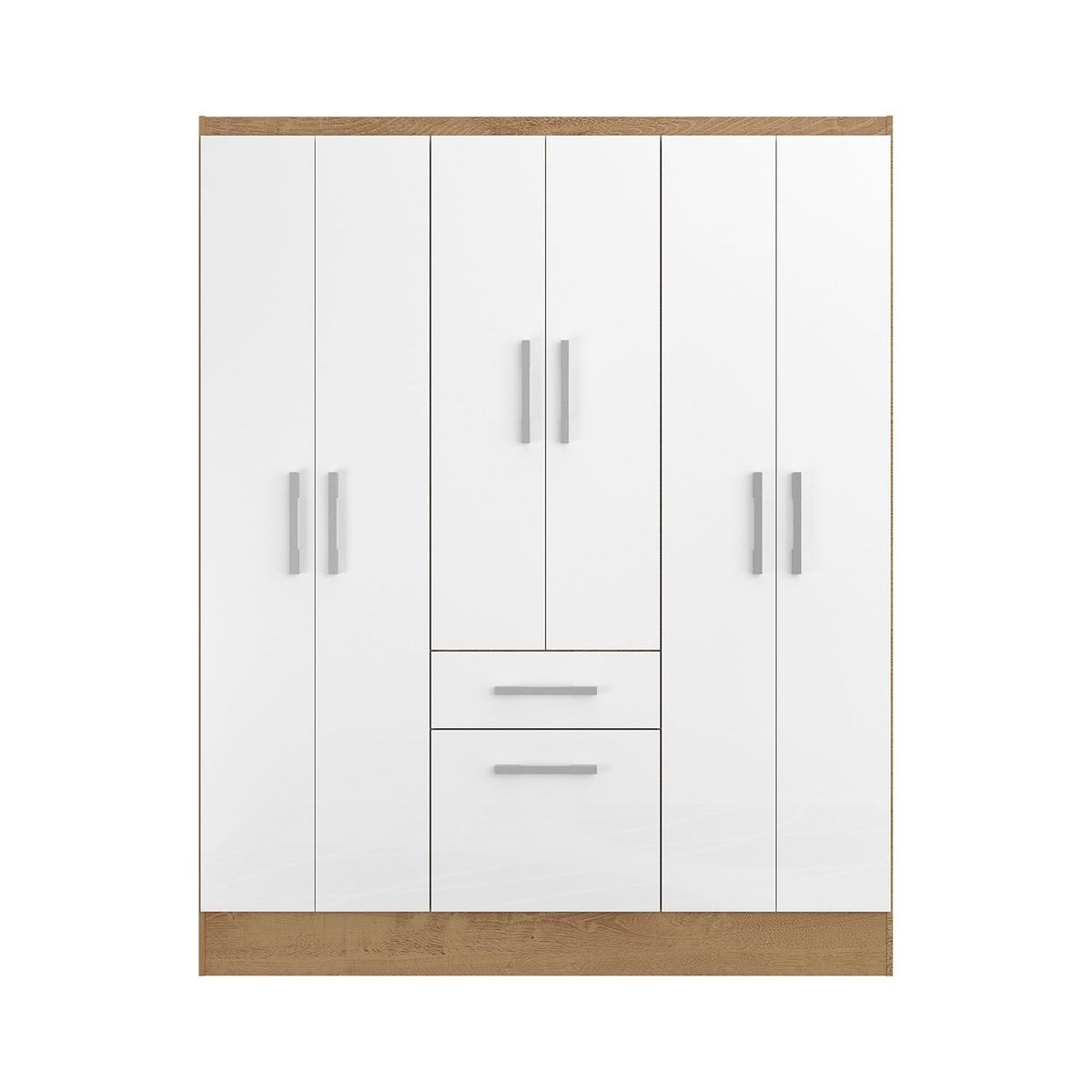 MICA - Ropero Avena 6 Puertas 1 Cajón con Zapatera