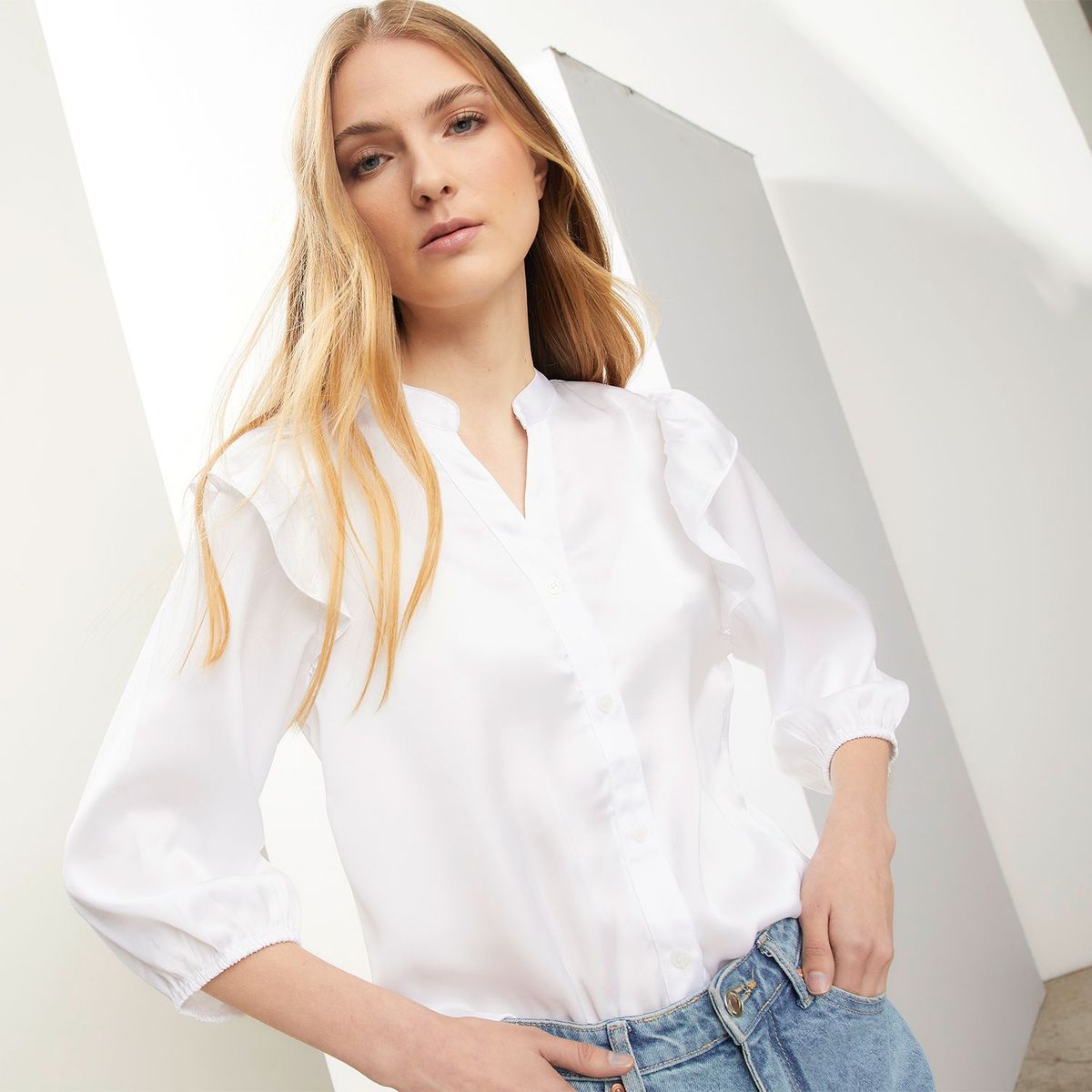 BASEMENT - Blusa Manga Larga Mujer Basement