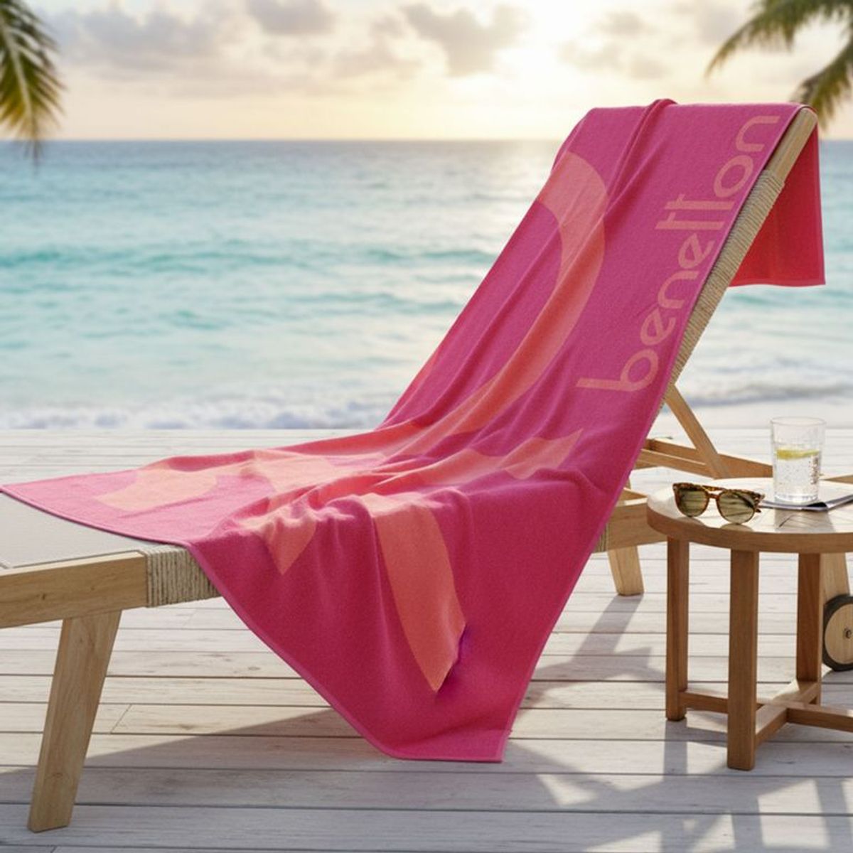 BENETTON - Toalla de Playa Midi 100% Algodón 80x160cm Benetton