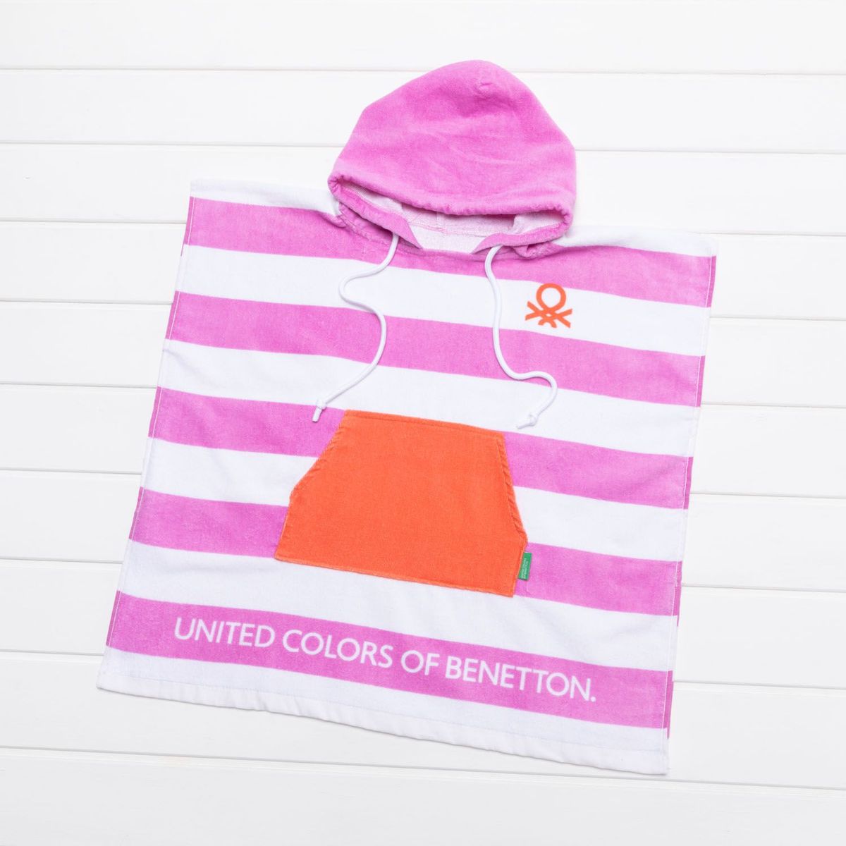 BENETTON - Toalla de Playa Infantil con Capucha 60x120cm Benetton