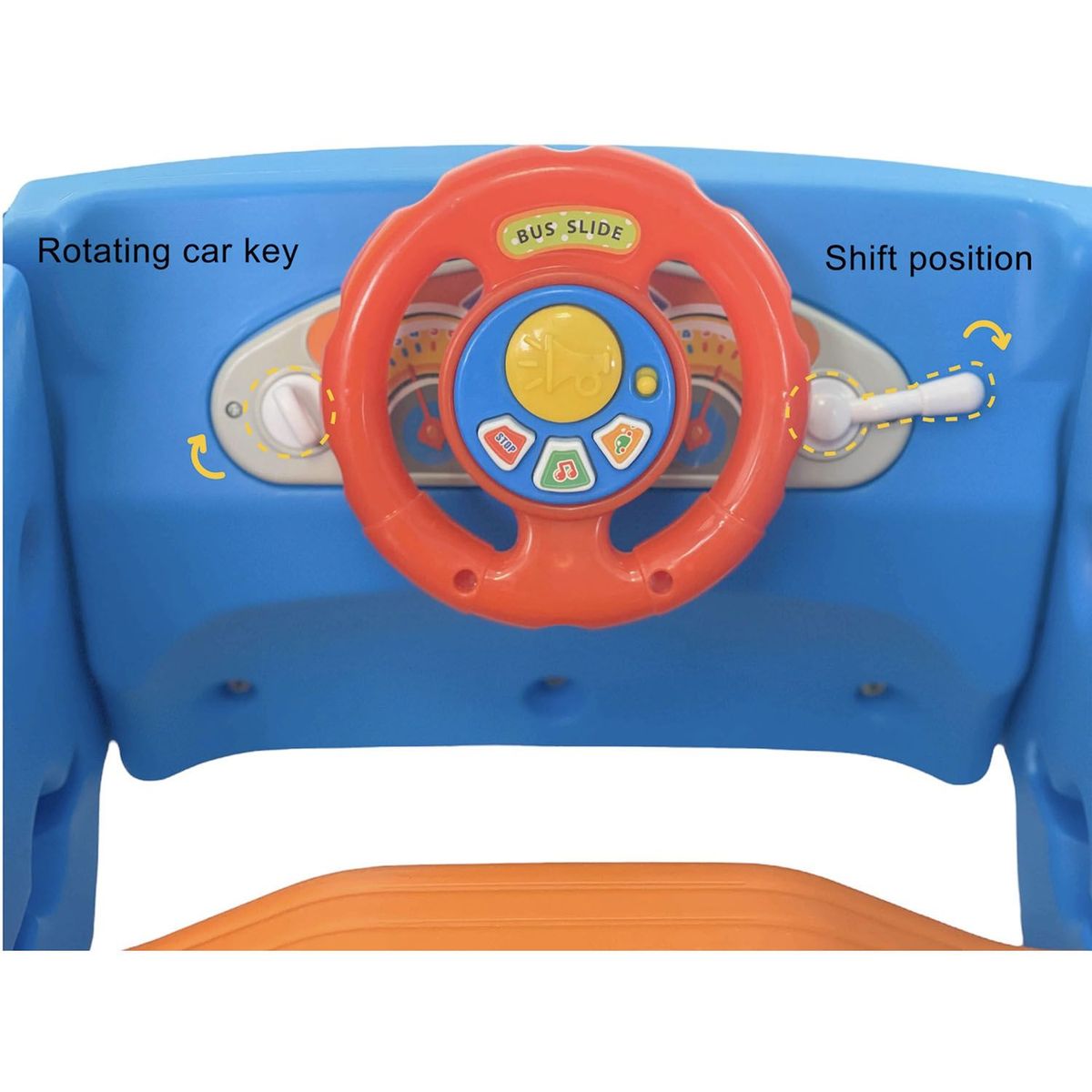 SCOOP - Tobogán Resbalón Bus, Aro De Básquet Y Arco 4 En 1  Scoop