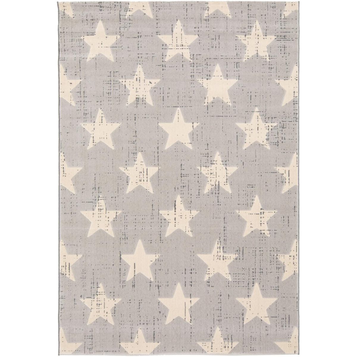 MICA - Alfombra Infantil Estrellas Gris