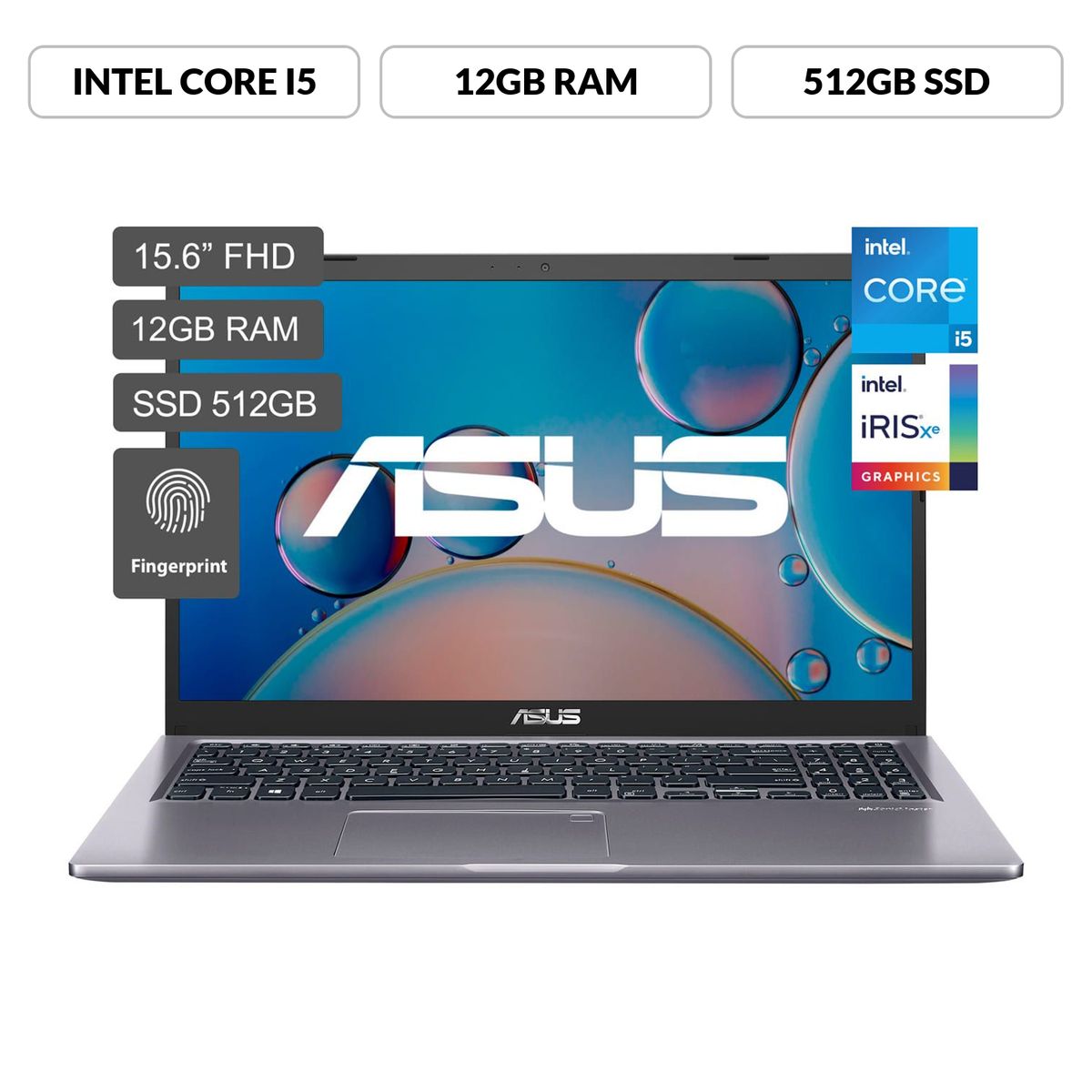 ASUS - Laptop Asus X515 Intel Core I5 12gb 512ssd 11° Gen 15.6"