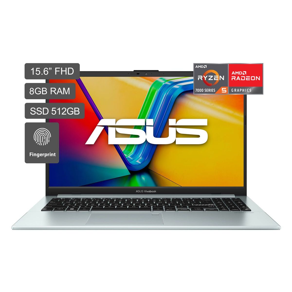 ASUS - Laptop Asus Ryzen 5 8gb 512gb Ssd Vivobook Go 15 series 7520u 15.6"