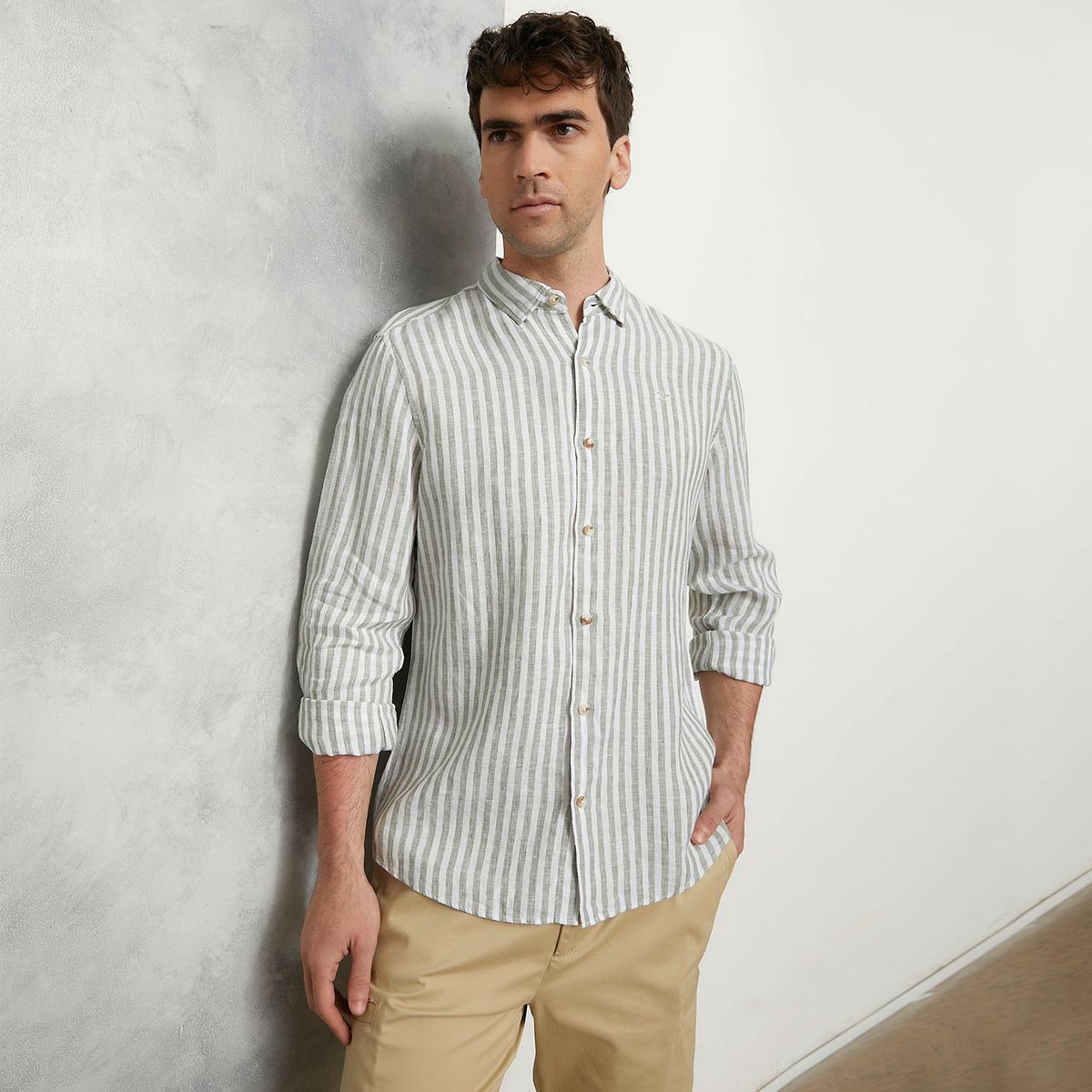 WOLF&HANK - Camisa Lino Hombre Wolf & Hank