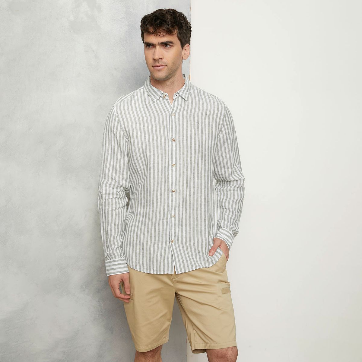 WOLF&HANK - Camisa Lino Hombre Wolf & Hank