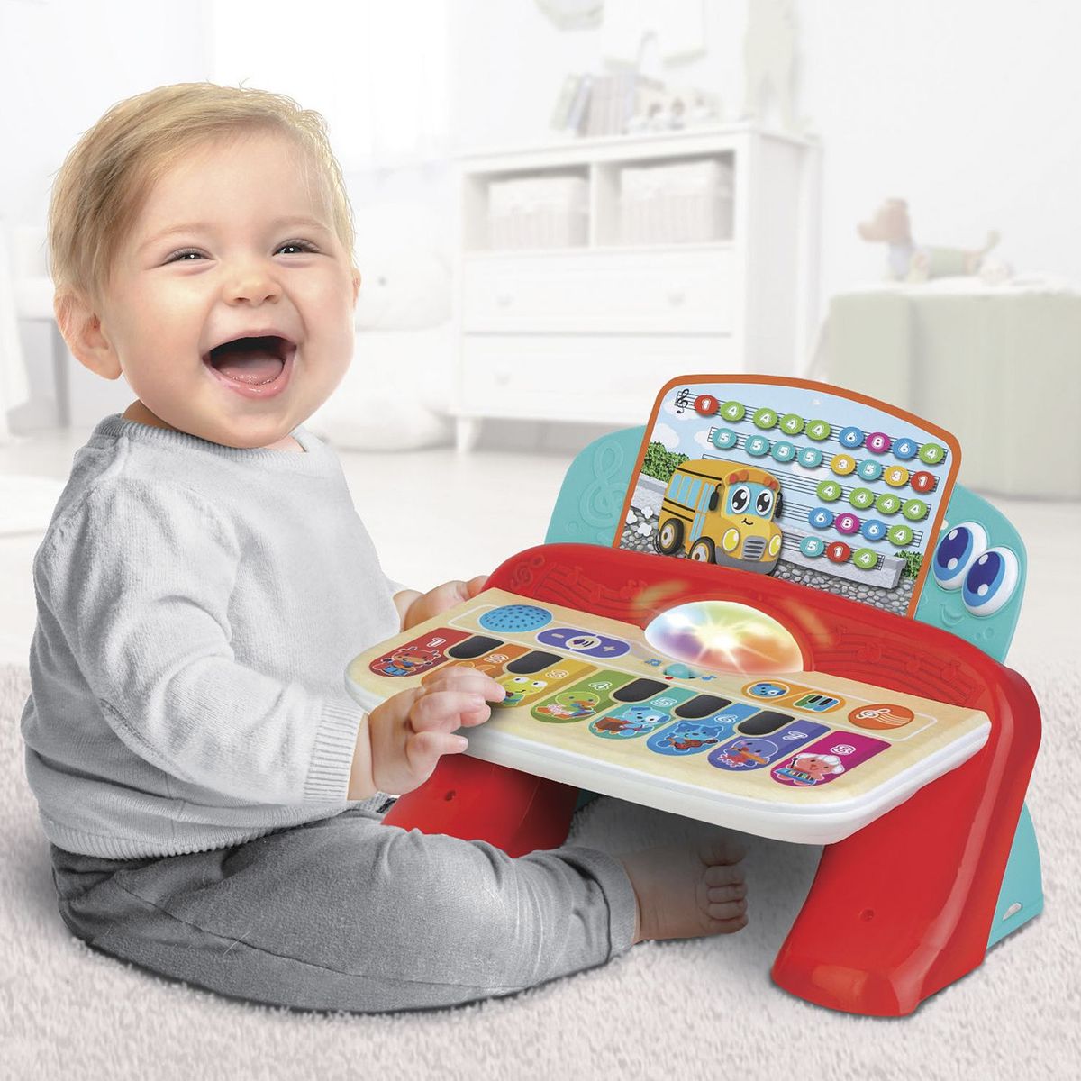 WINFUN - Piano Táctil Juego Interactivo Luces y Sonidos