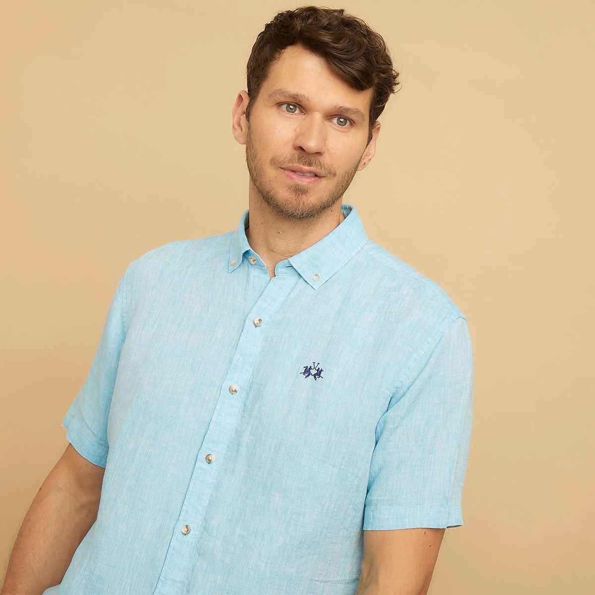 LA MARTINA - Camisa Lino Hombre La Martina