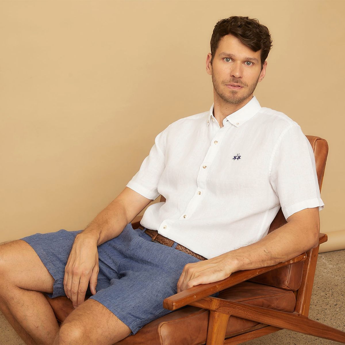 LA MARTINA - Camisa Lino Hombre La Martina