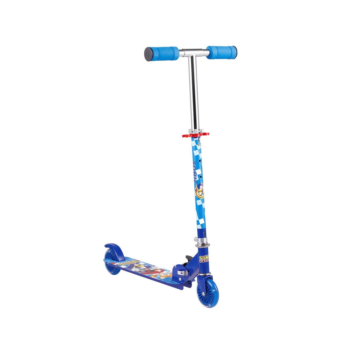 SONIC - Scooter Infantil Plegable con Luces Sonic