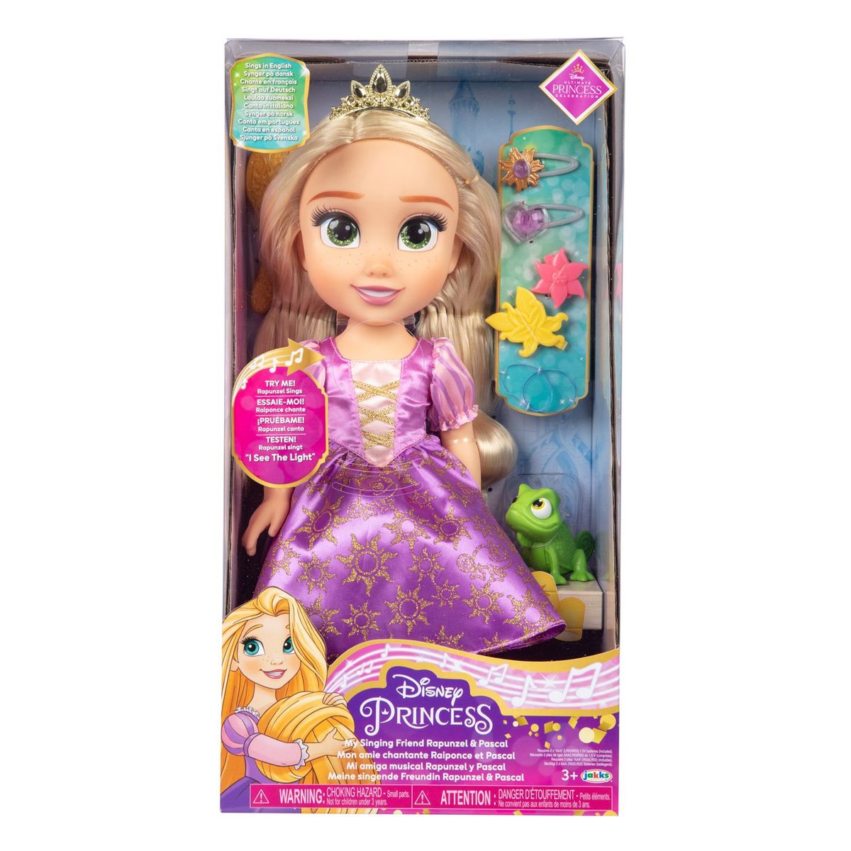 PRINCESS - Muñeca Musical Princesa Disney Rapunzel y Pascal