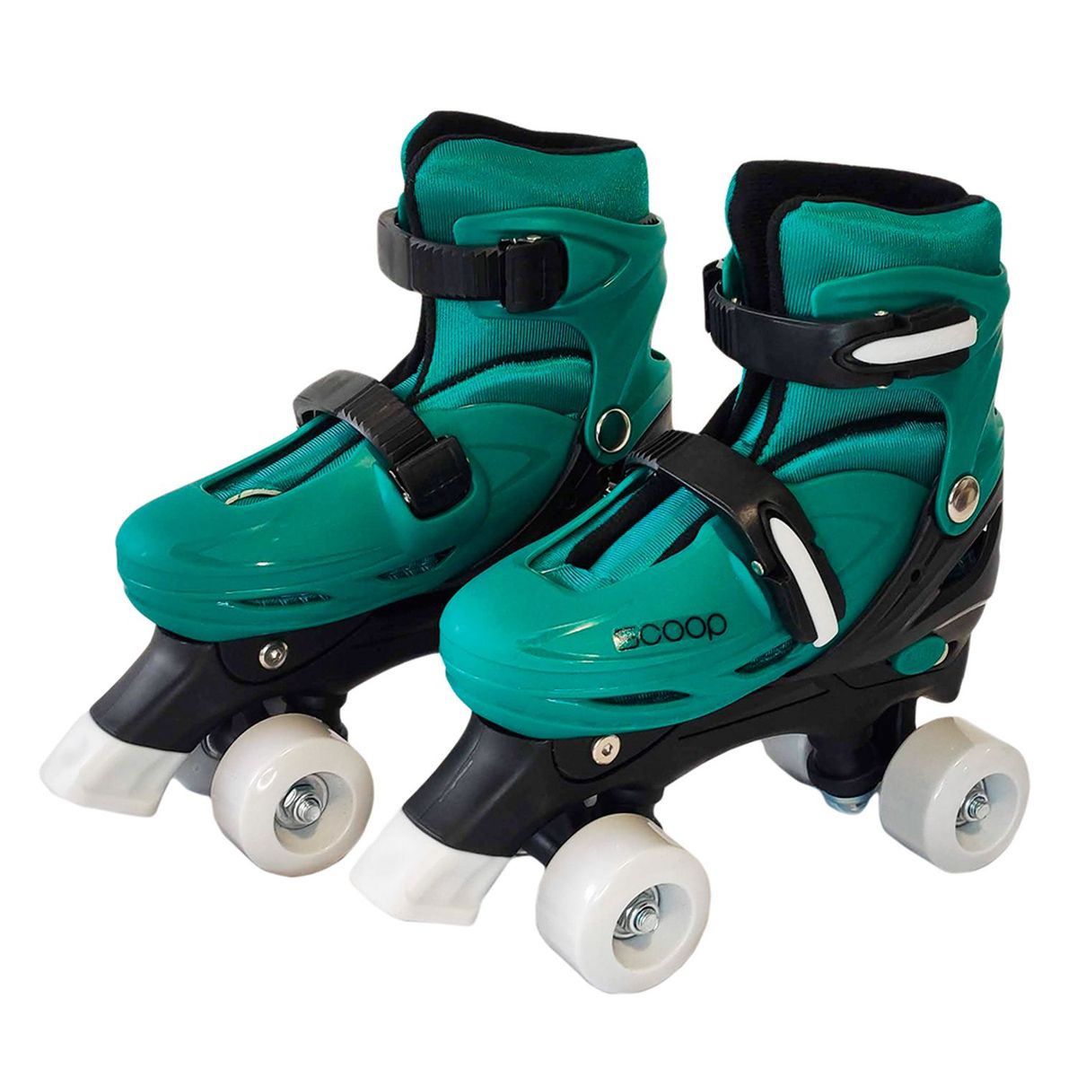 SCOOP - Patines 4 Ruedas Ajustable para niños Verde S Scoop