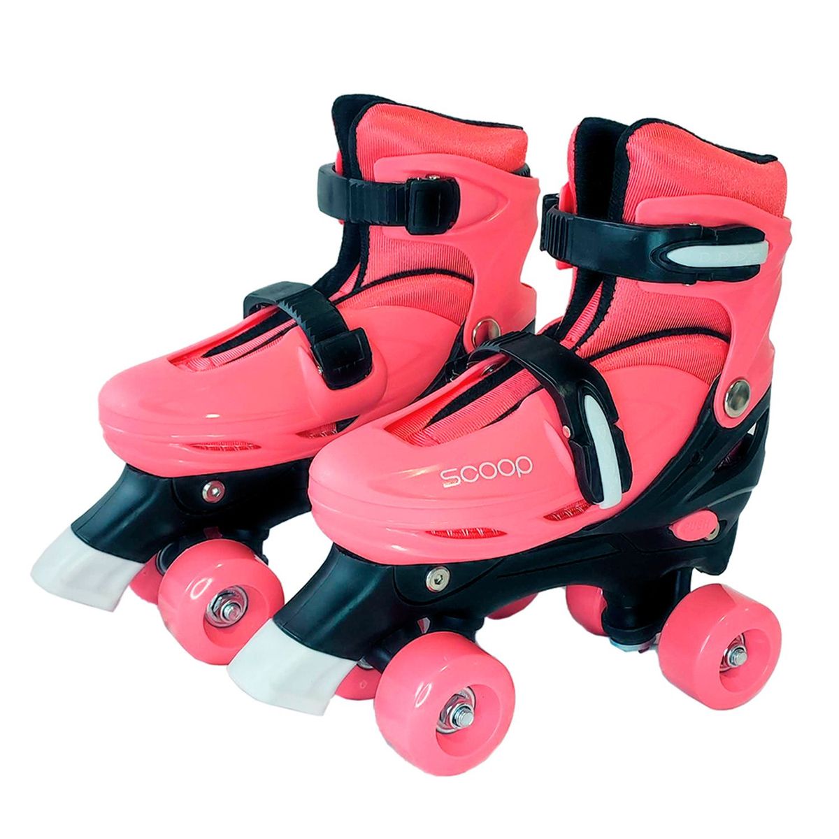 SCOOP - Patines 4 Ruedas Ajustable para niños Rosado S Scoop