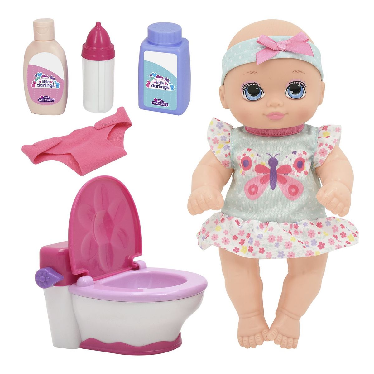 LITTLE DARLINGS - Muñeca Interactiva 10p Hora Del Baño