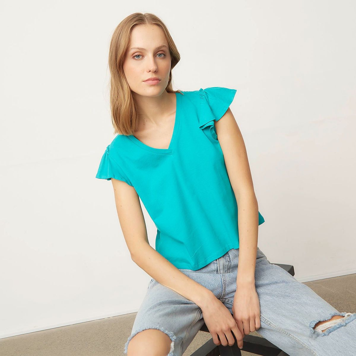 BASEMENT - Polo Manga Corta Mujer Basement