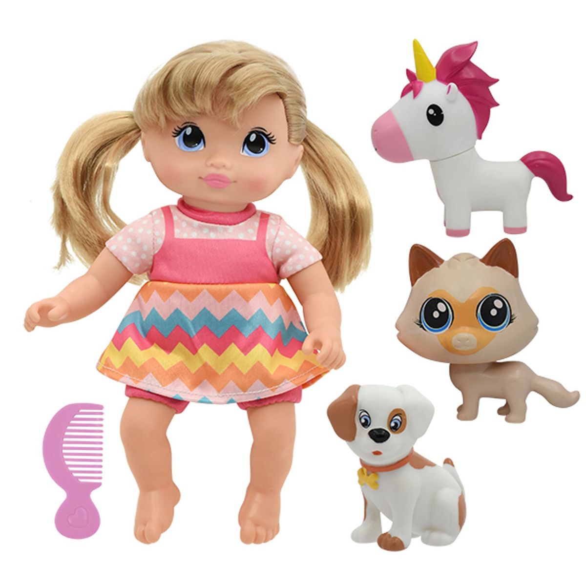 LITTLE DARLINGS - Muñeca 10" Con Mascotas Little Sweeties Pet Parade