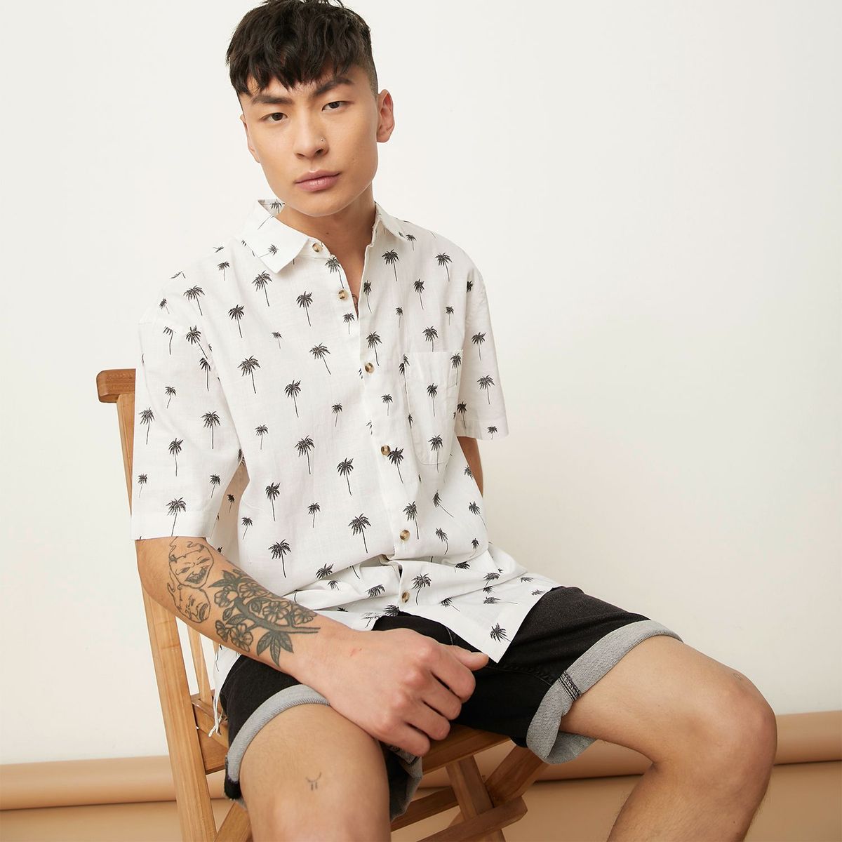 BEARCLIFF - Camisa Manga Corta Hombre Bearcliff