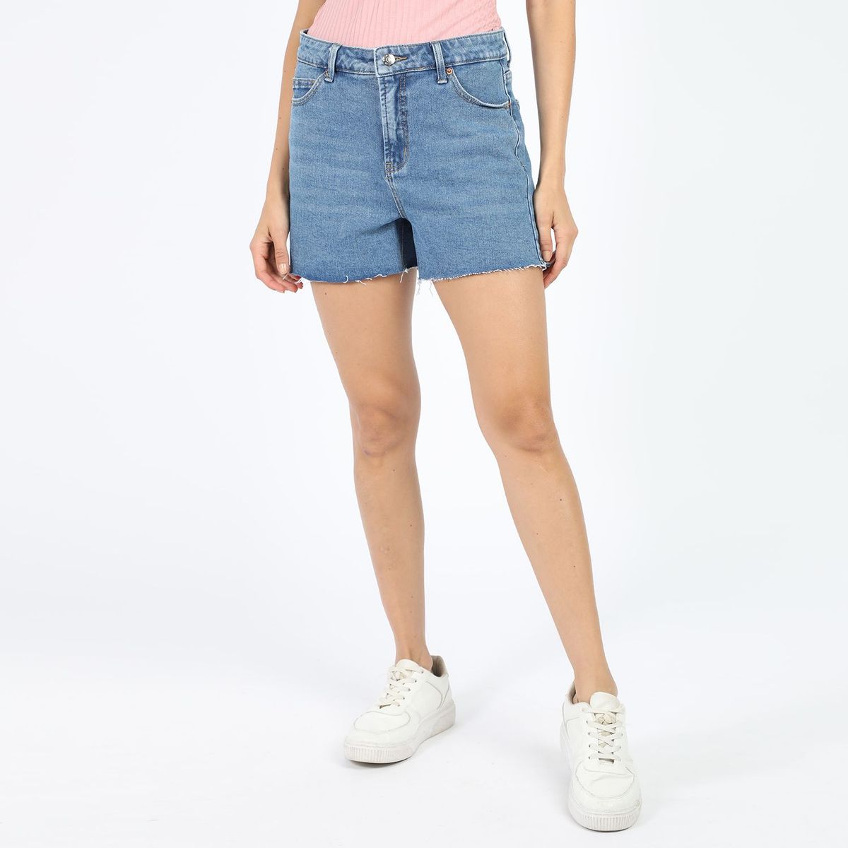 UNIVERSITY CLUB - Short Denim Mom