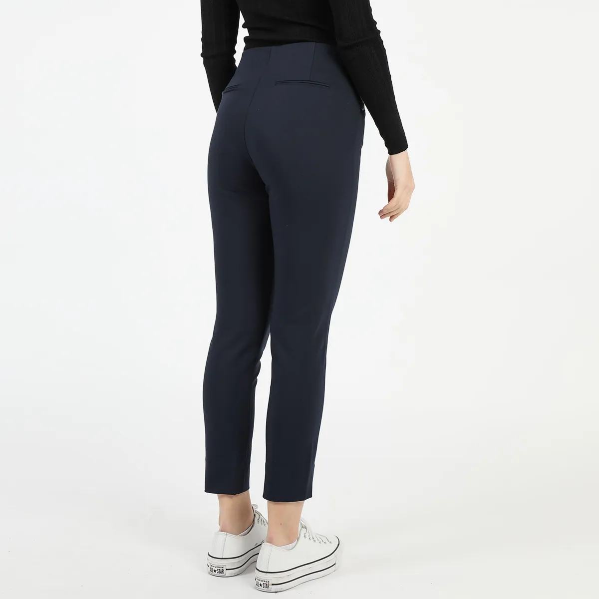 BASEMENT - Pantalon Straight Tiro Alto Mujer Basement